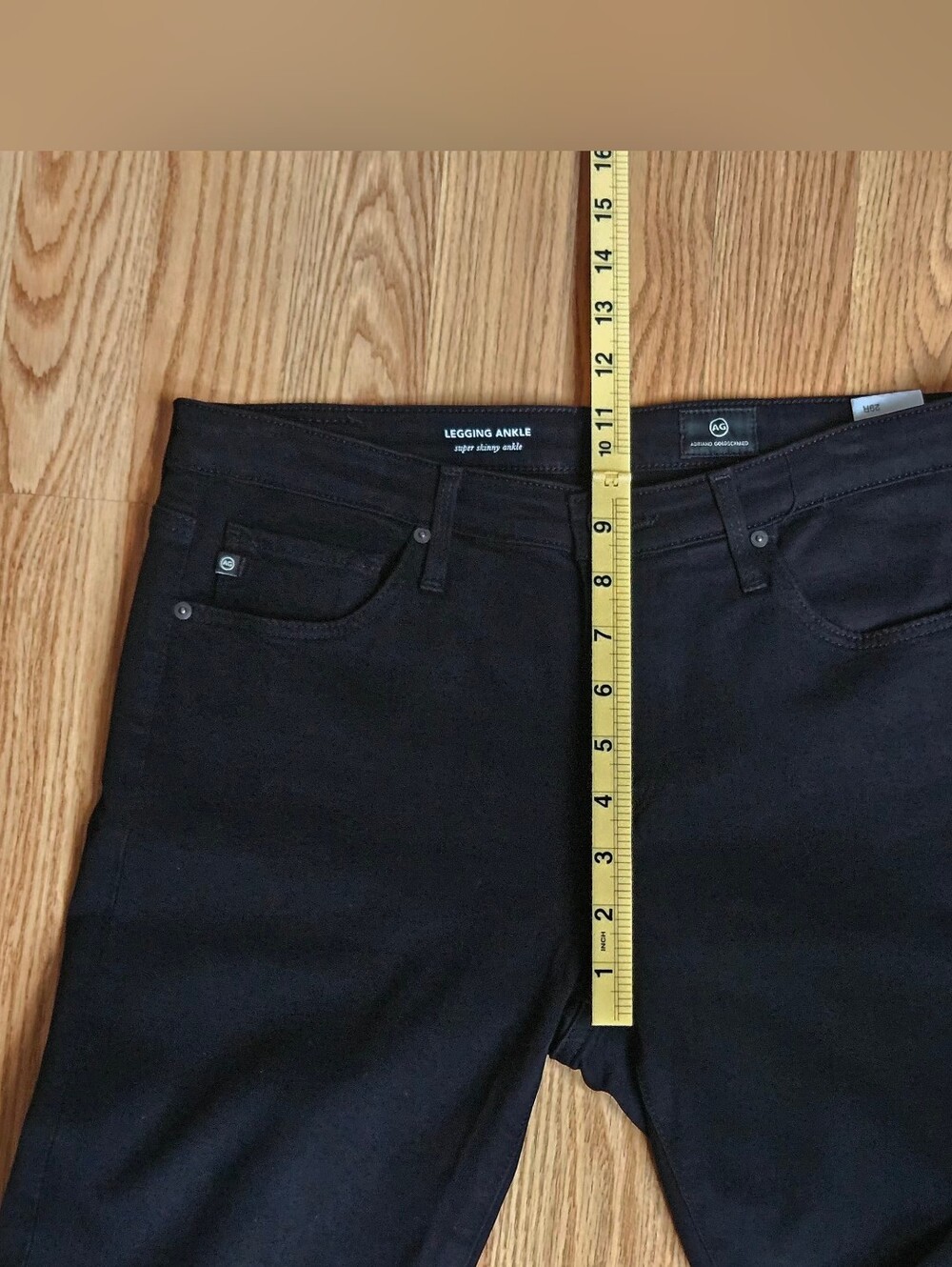 AG Adriano Goldschmied Legging Ankle Super Skinny Jeans Black Women’s Size 29R - Picture 5 of 13